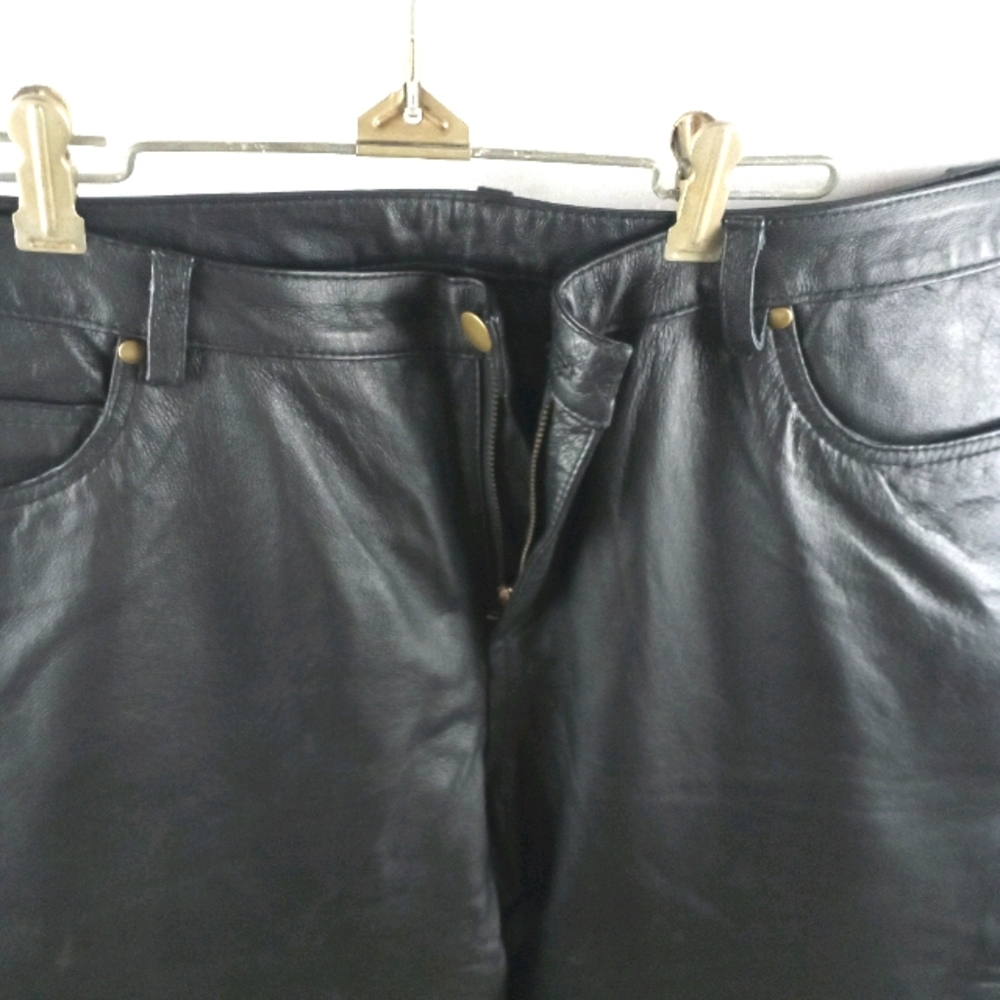WOMEN'S LEATHER PANTS - Picture 2 of 3